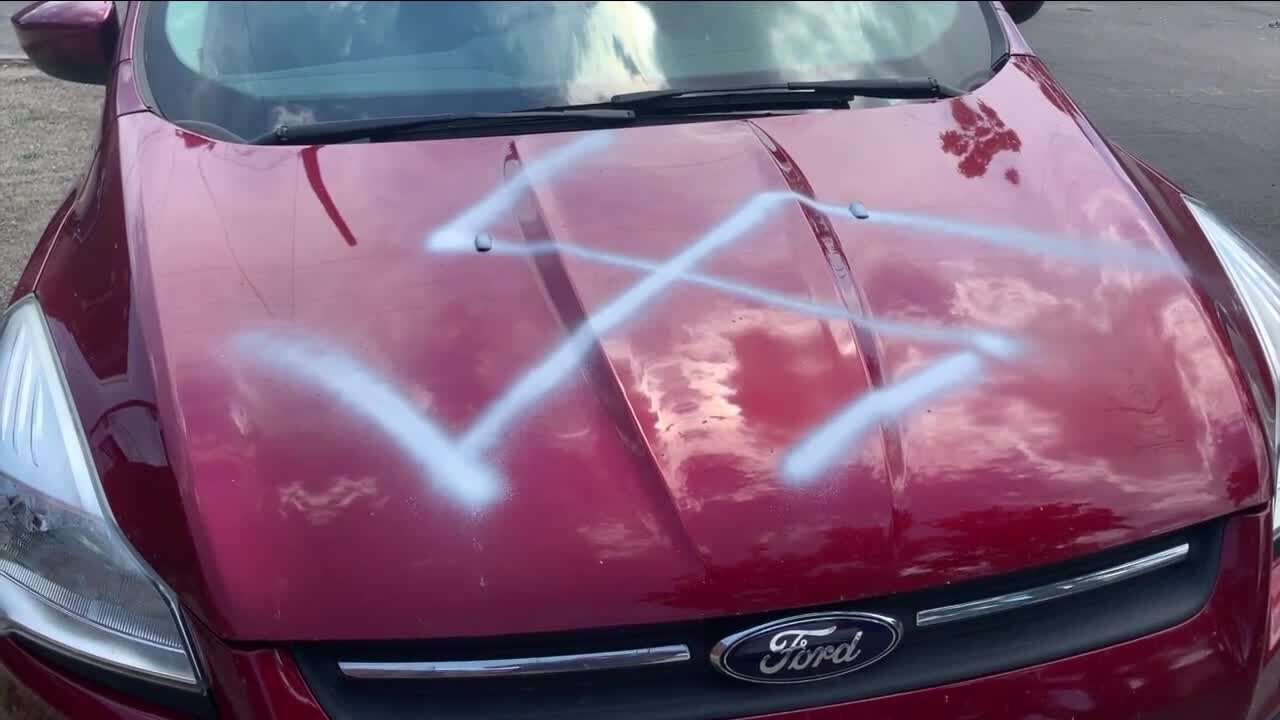 Several cars in Denver vandalized with swastikas, hateful messages