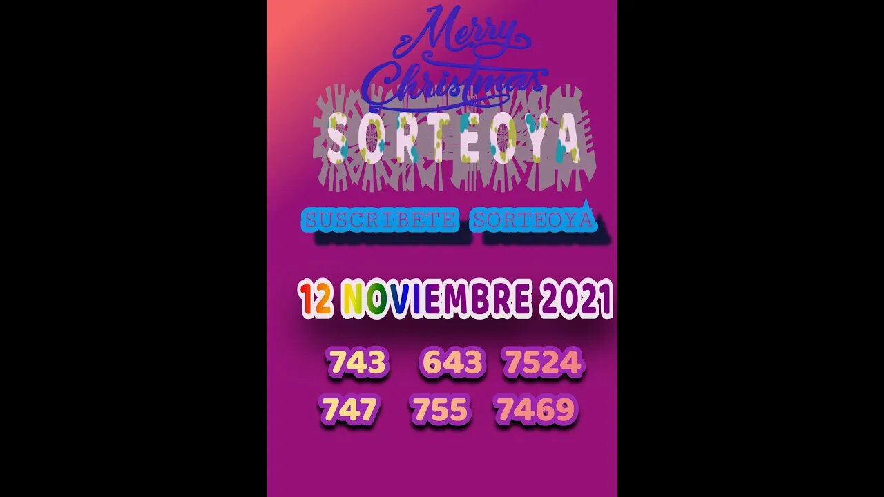 SORTEO YA NUMERO PROBABLE 12 NOVIEMBRE 2021