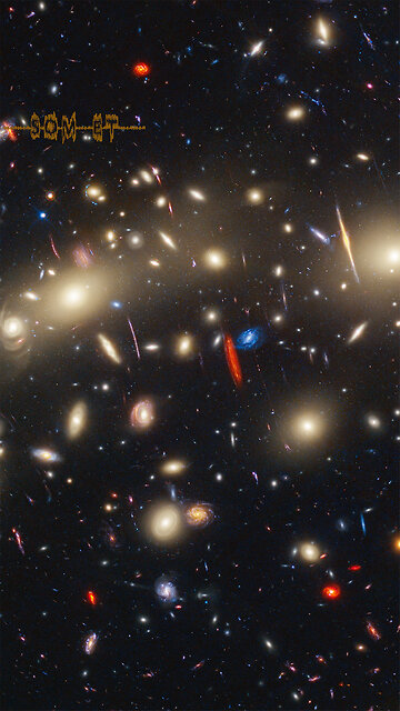 Som ET - 35 - Universe - Galaxy cluster MACS 0416 (Hubble and Webb composite image)