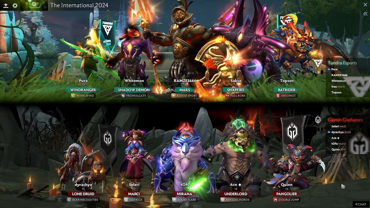 GAIMIN GLADIATORS VS TUNDRA - THE INTERNATIONAL 2024 - DOTA 2 - LOWER BRACKET FINAL - GAME 2