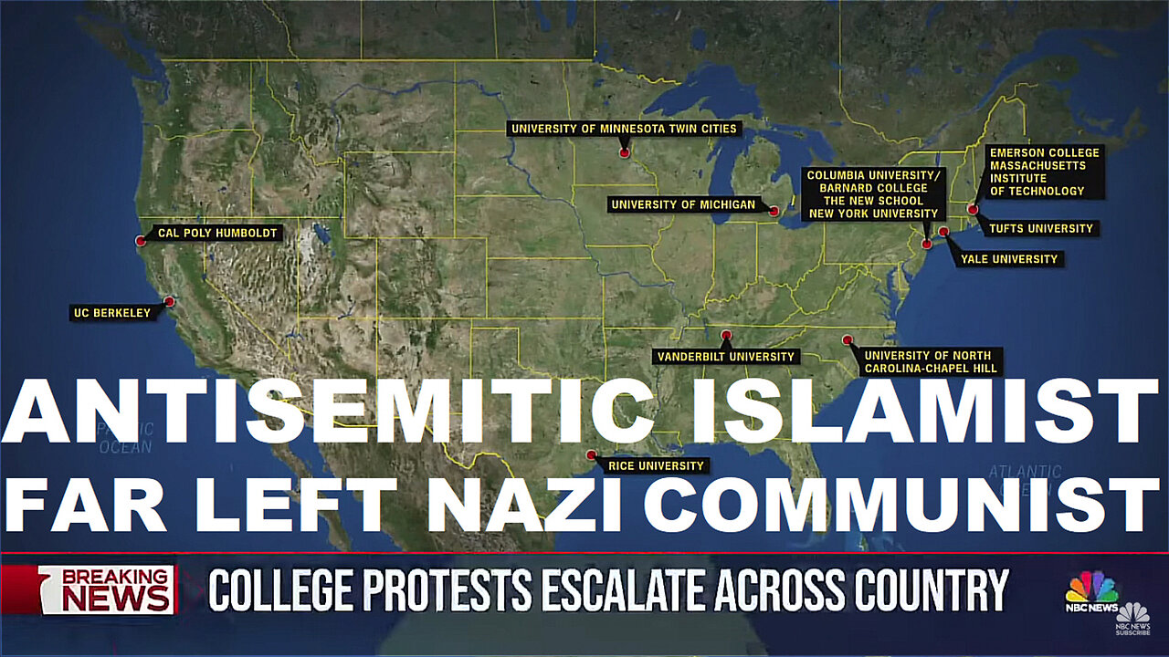 Horrific Antisemitic Islamist Far Left Nazi Communist & Jew Hatred Protests Spreads Across the USA