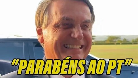 P T sendo parabenizado? Veja porque Bolsonaro dá esse parabéns!