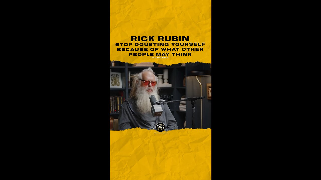 @rickrubin Stop doubting yourself because of what other people may think. #rickrubin 🎥 @jayshetty