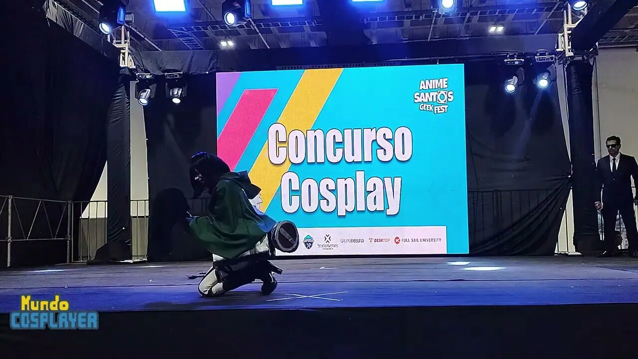 Apresentação Cosplay de Mikasa do anime Attack on Titan no Anime Santos Geek Fest 2023!