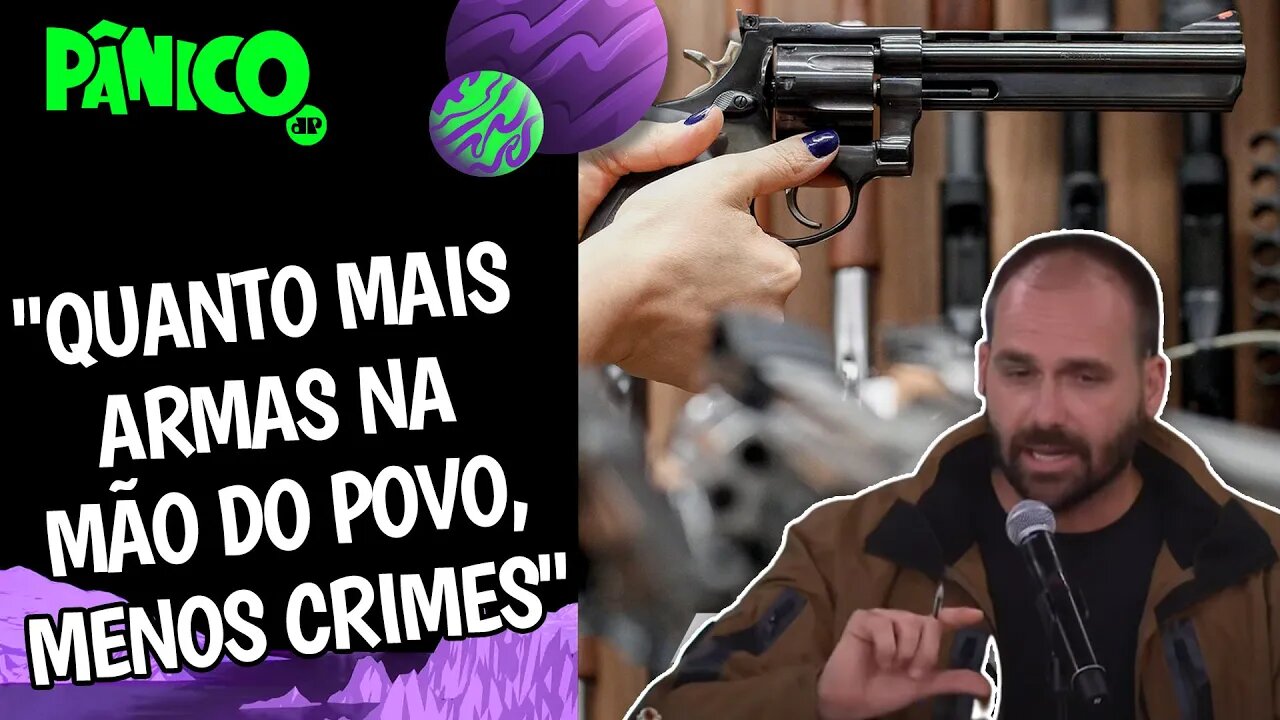LIBERAÇÃO DE ARMAS VAI GERAR DESPIORA DEFINITIVA ATÉ PROS MILITANTES? Eduardo Bolsonaro comenta