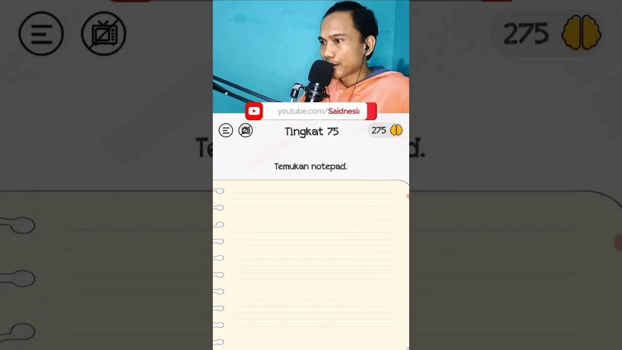 Temukan notepad | Braindom level 75