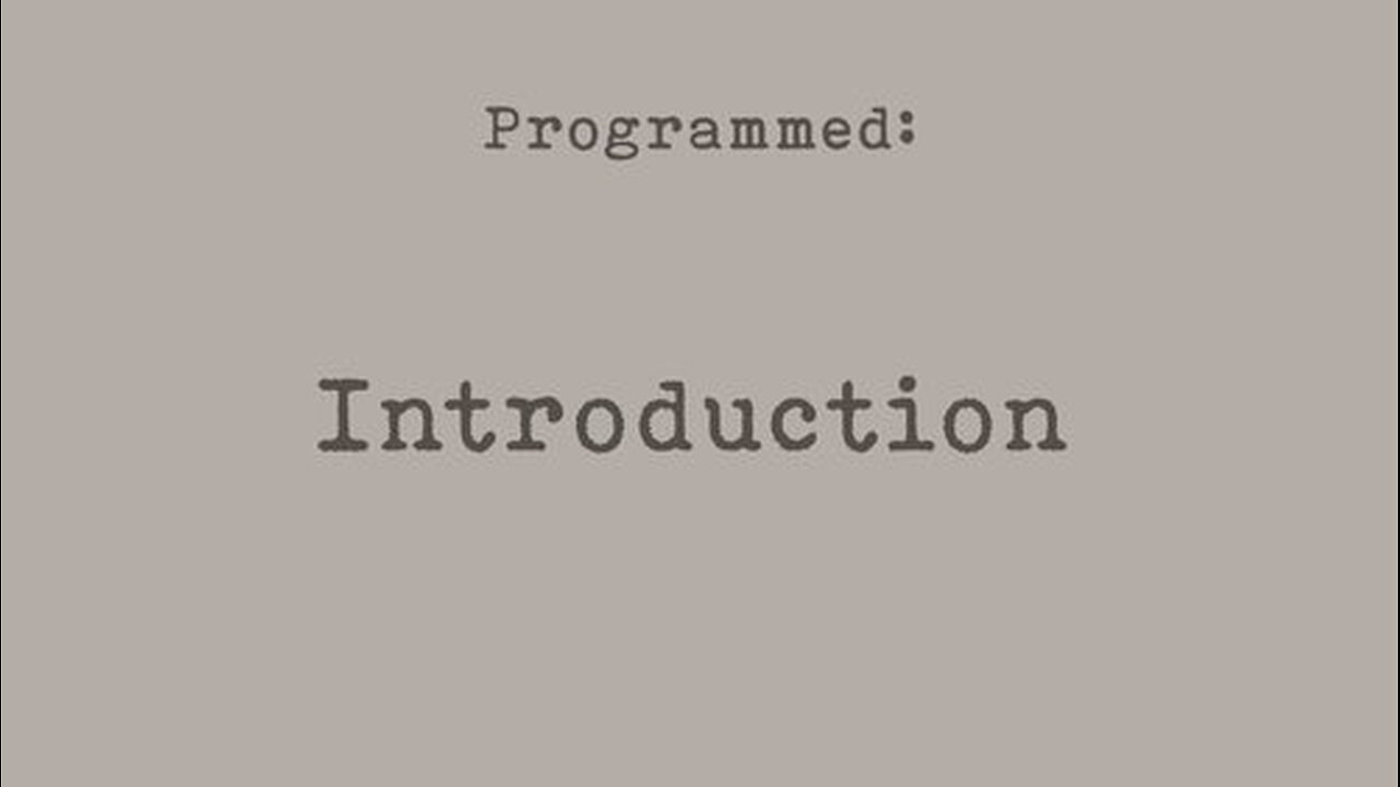 PROGRAMMED - Introduction - Probably Alexandra