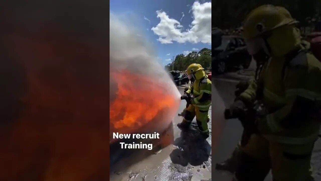 أطفاء الحريق بتقنية ـ حلق عليها 🔥