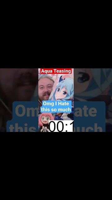 THE WORST ANIME EVER WE HATE THIS STOP AQUA BAITING !!! #anime #reaction #waifu #comedy #shorts