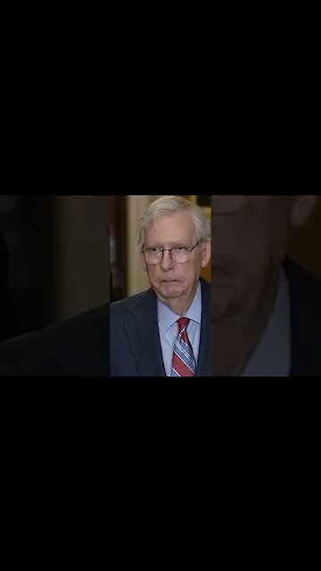 Mitch McConnell Looks Like He Has Minor Stroke Mid Sentence And Is Ushered Away #shorts