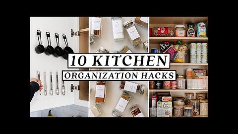 10 SMALL KITCHEN ORGANIZATION HACKS & DIY Ideas 🍳 Easy & Budget Friendly!