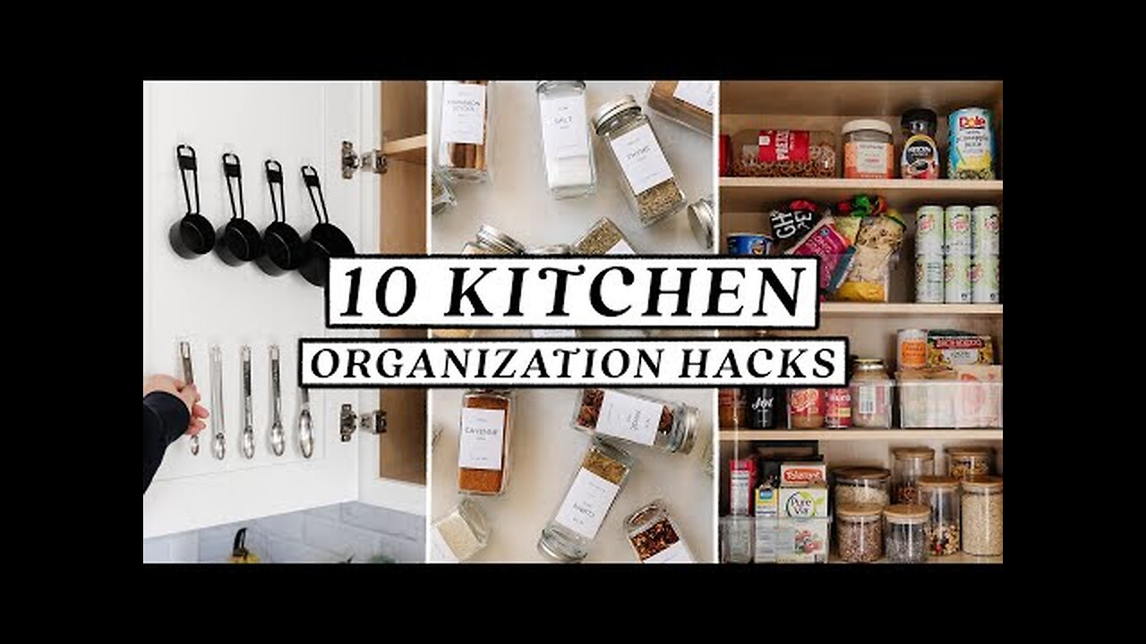 10 SMALL KITCHEN ORGANIZATION HACKS & DIY Ideas 🍳 Easy & Budget Friendly!