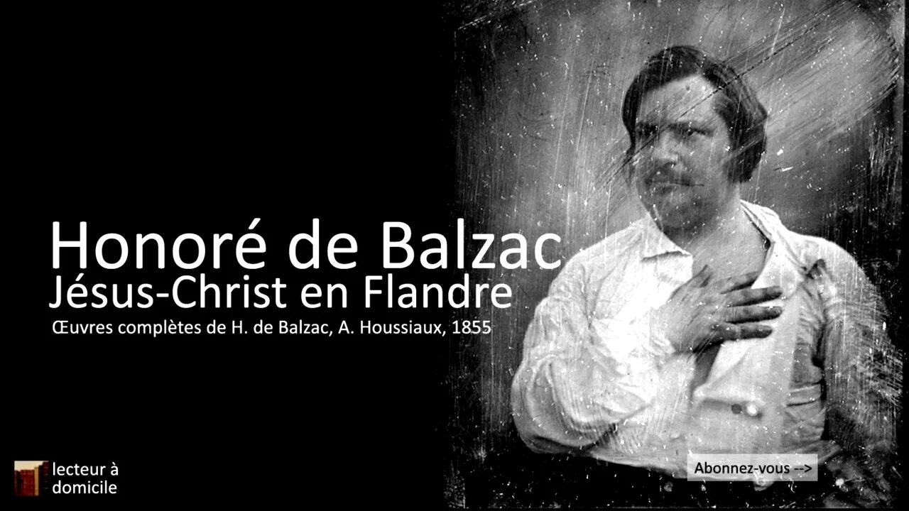 Jésus-Christ en Flandre - Honoré de Balzac (1831)