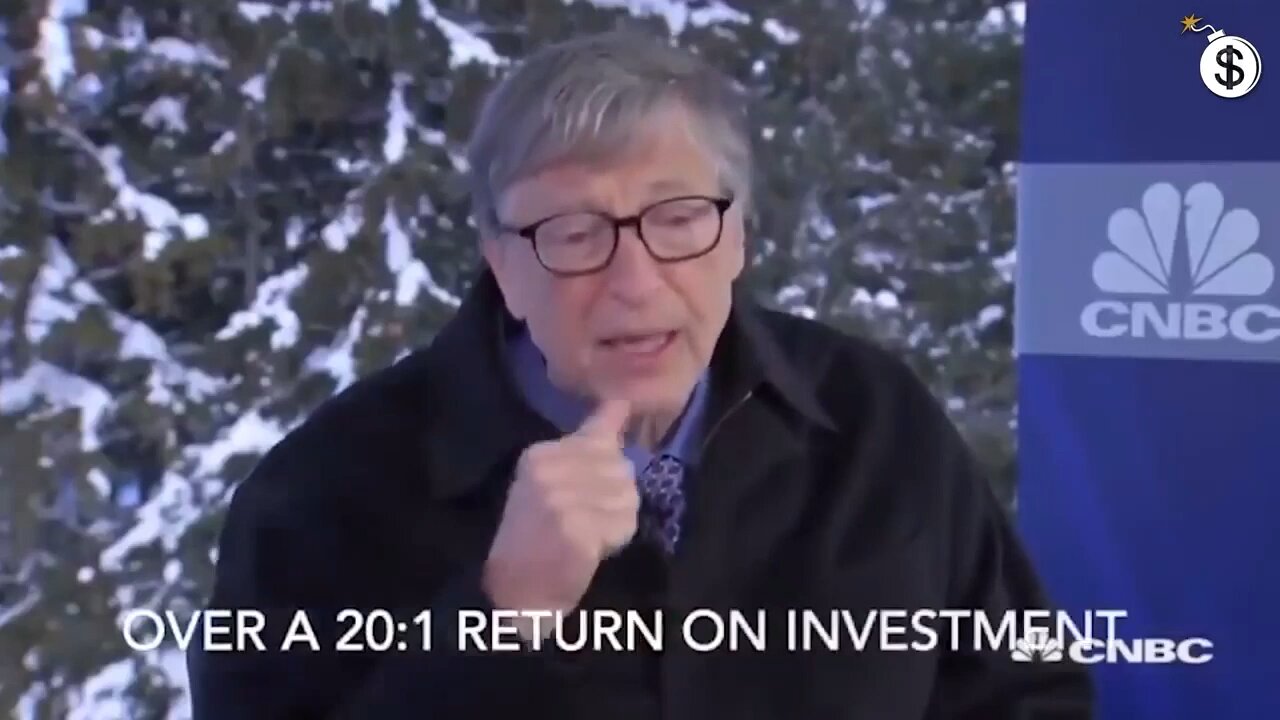 Bill Gates return on investment for vaccines = billions of dollars