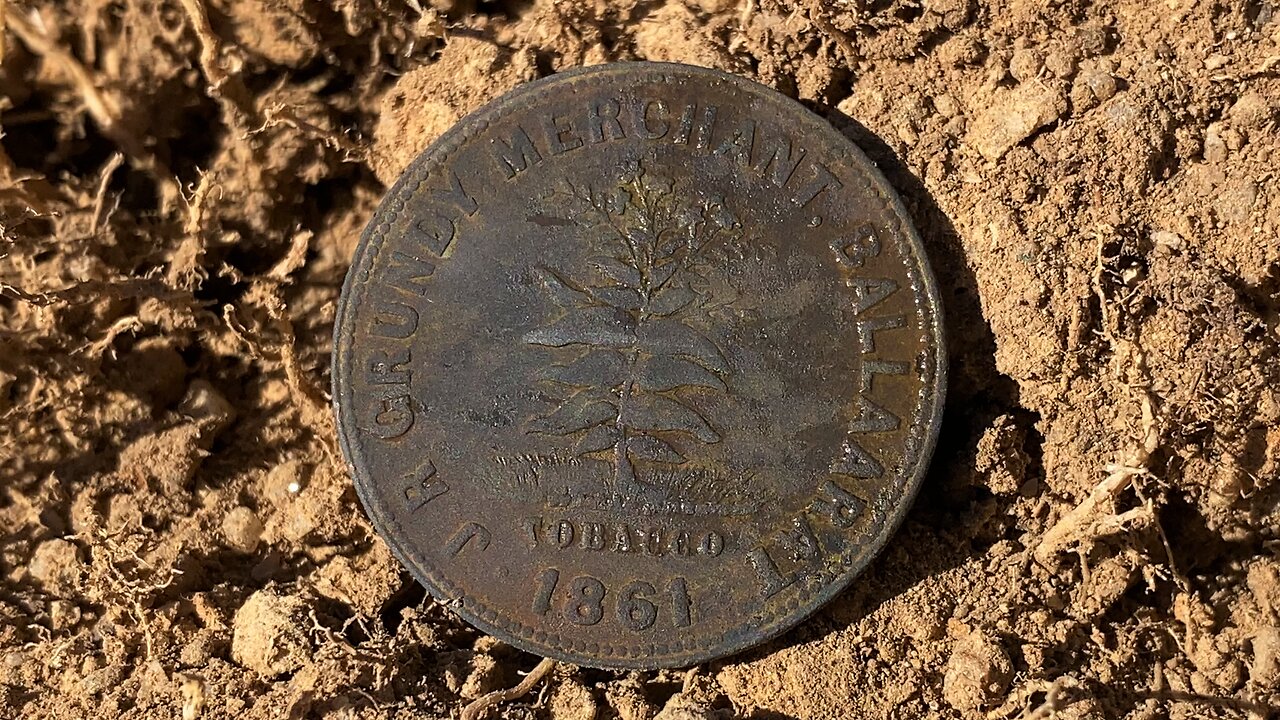 1861 Tobacco Penny Token Metal Detecting