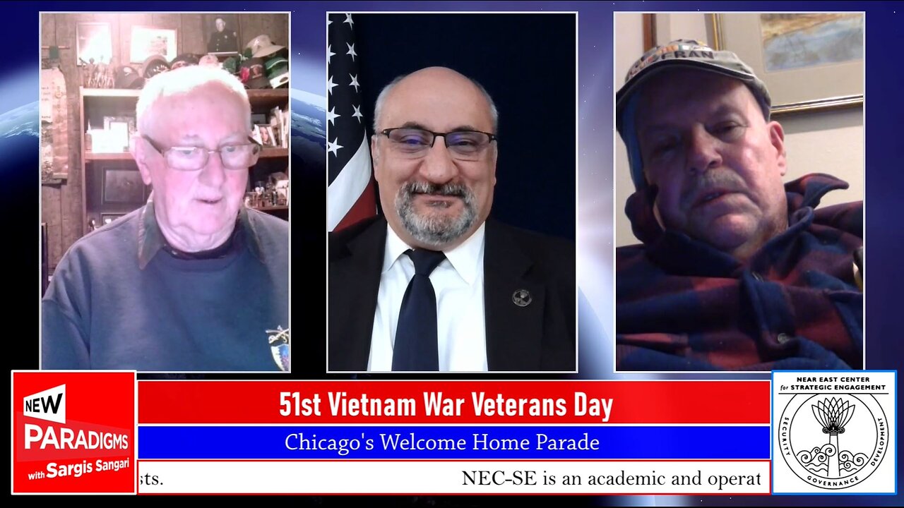 Roger McGill & Harold Beyne- 51st Vietnam War Veterans Day, New Paradigms w/Sargis Sangari EP #189