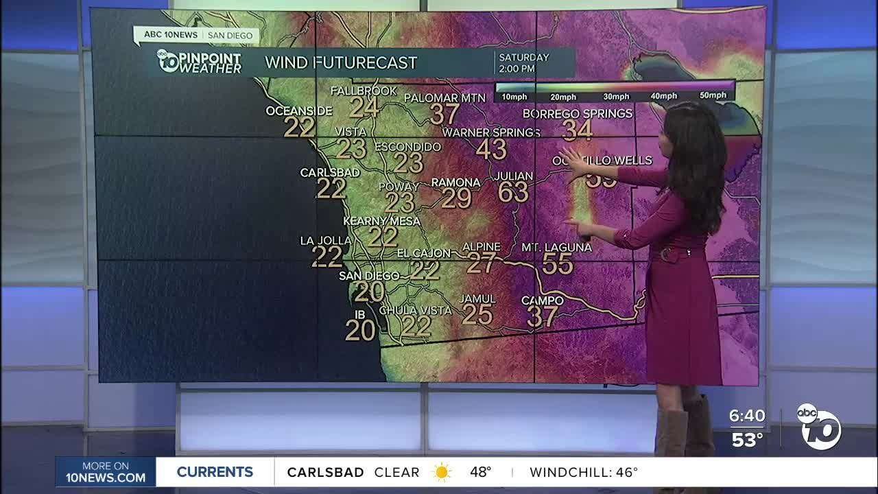 ABC 10News Pinpoint Weather for Sat. Feb. 13, 2021