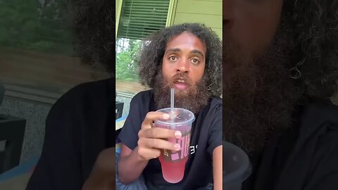 Rock Mercury Back yard TikTok Live show sipping Panera Bread Tea