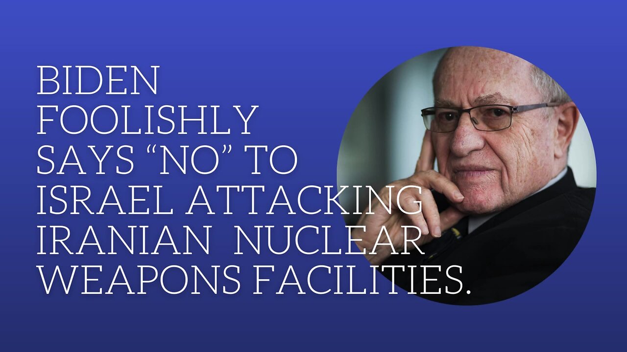 Israel should now destroy Iran's nuclear weapons facilities.