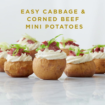 Easy Cabbage & Corned Beef Mini Potatoes