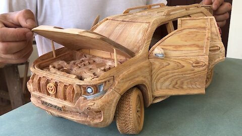 Wood Carving - TOYOTA PRADO Land Cruiser 2020 (New Model)