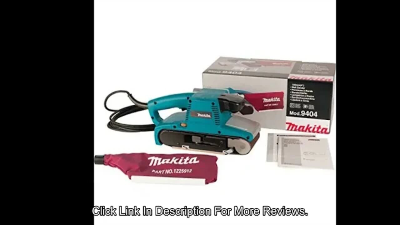 Makita 9404 4" x 24" Belt Sander, with Variable Speed , Blue