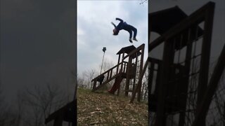 Backflip from Crazy Height at Kid’s Park