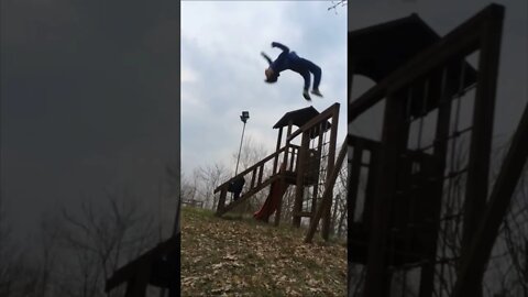 Backflip from Crazy Height at Kid’s Park