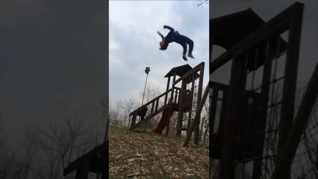 Backflip from Crazy Height at Kid’s Park
