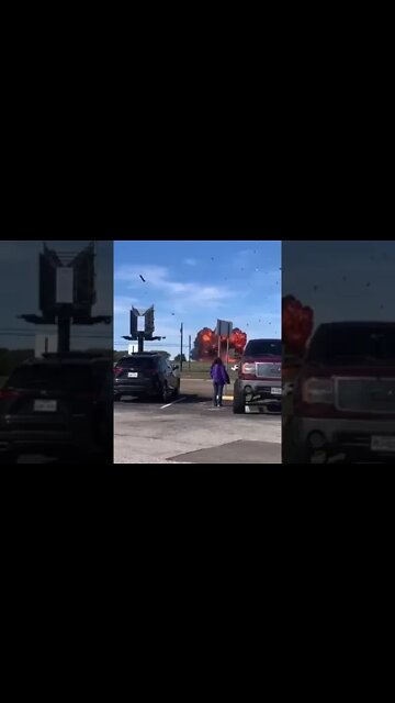 B52 Bomber and Jet Collide