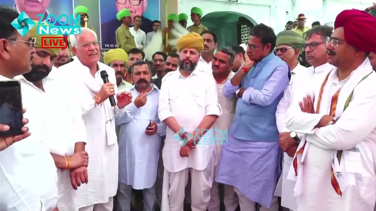 Jat leader Raja Ram Meel का करणी सेना के संस्थापक Lokendra Singh Kalvi पाग कार्यक्रम में सम्बोधन