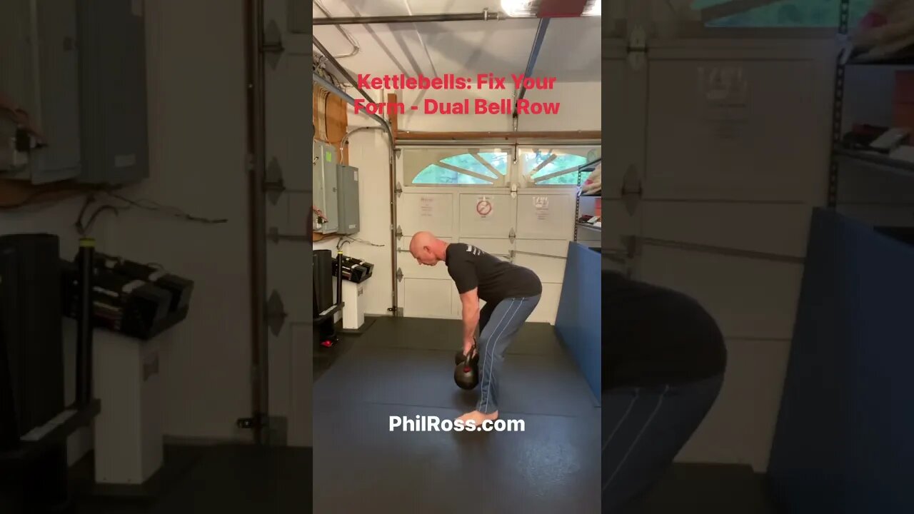 Kettlebells: Fix Your Form- Dual Bell Row #masterphil #fitness #kettlebell #kettlebellking #philross