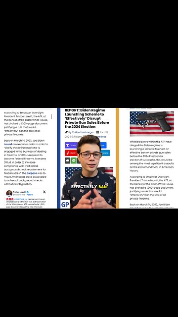 Victor Reacts: Biden Regime Schemes to Ban the Private Sale of Firearms