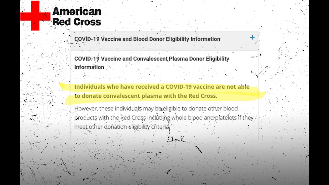 American Red Cross Not Accepting Convalescent Blood Donations from Certain Vaccinated Individuals