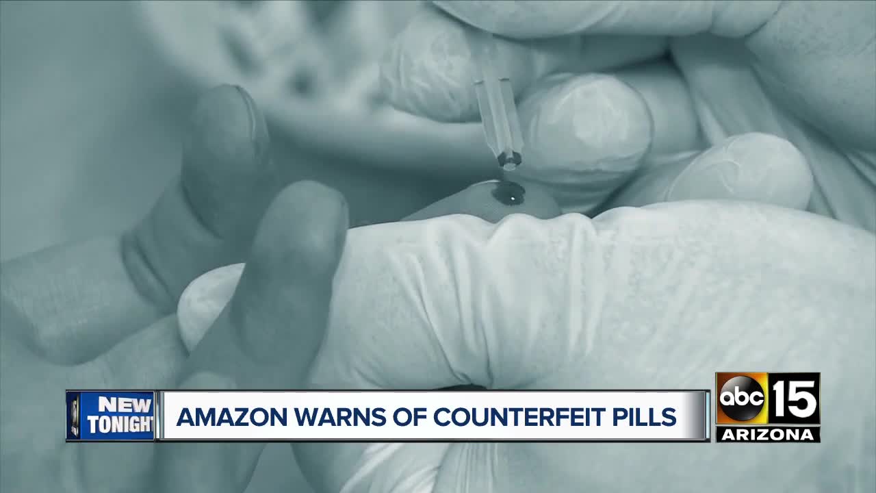 Amazon notifies woman by email that she may have taken counterfeit pills