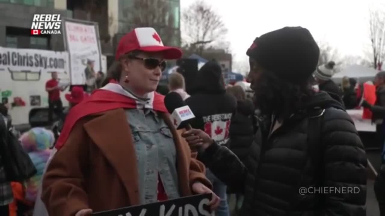 Hundreds Of Protestors Gather Outside Bill Gates' Vancouver TED Talk.