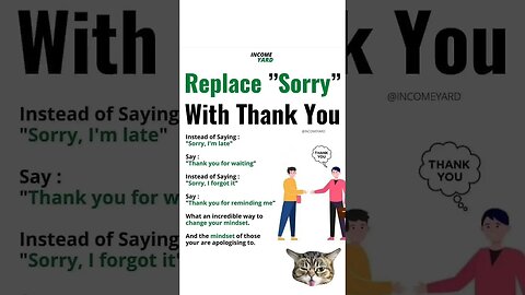 REPLACE SORRY WITH THANK YOU