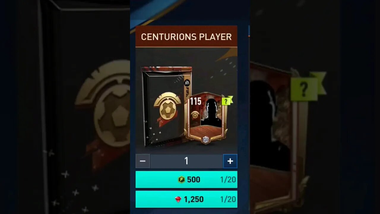 Centurions Pack Opening 111 OVR Player #fifamobile #shorts