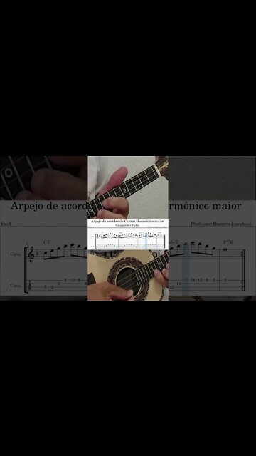 Arpejo no Campo Harmônico Maior - #shorts