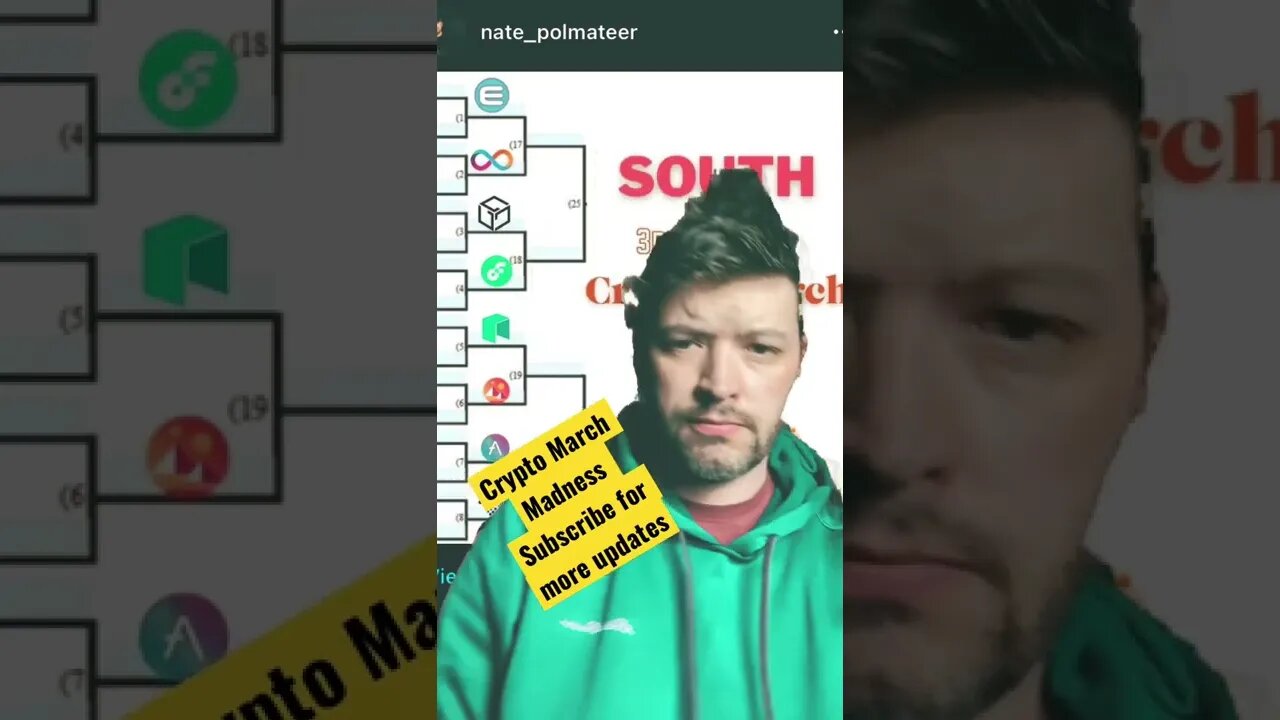 Crypto March Madness is underway round one is done.