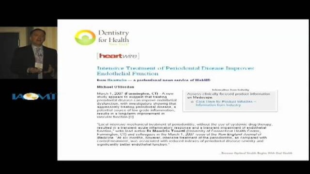 Dr. Reid Winnick discusses the future of biologic dentistry at IAOMT 2010 Galloway