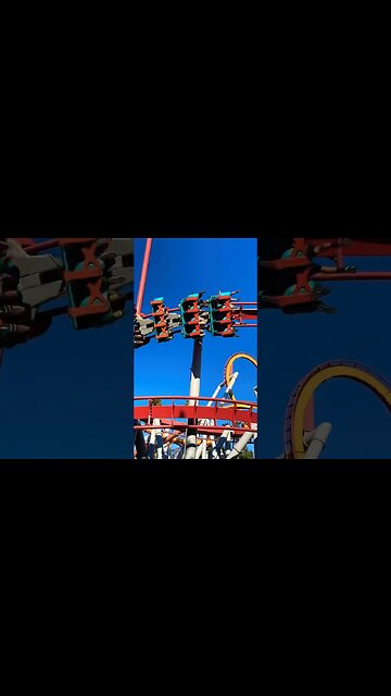 Silver Bullet ending helix at Knott’s Berry Farm #knottsberryfarm #silverbullet #coaster