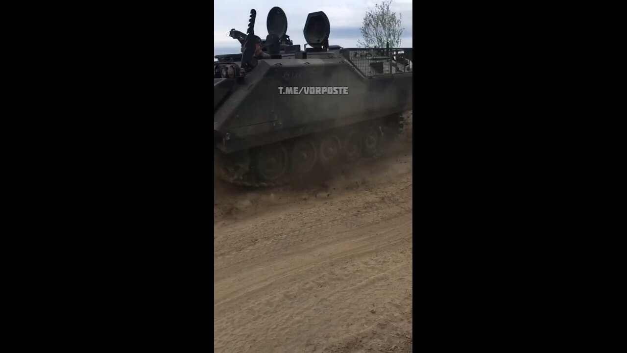 Ukrainian forces driving some donated equipment