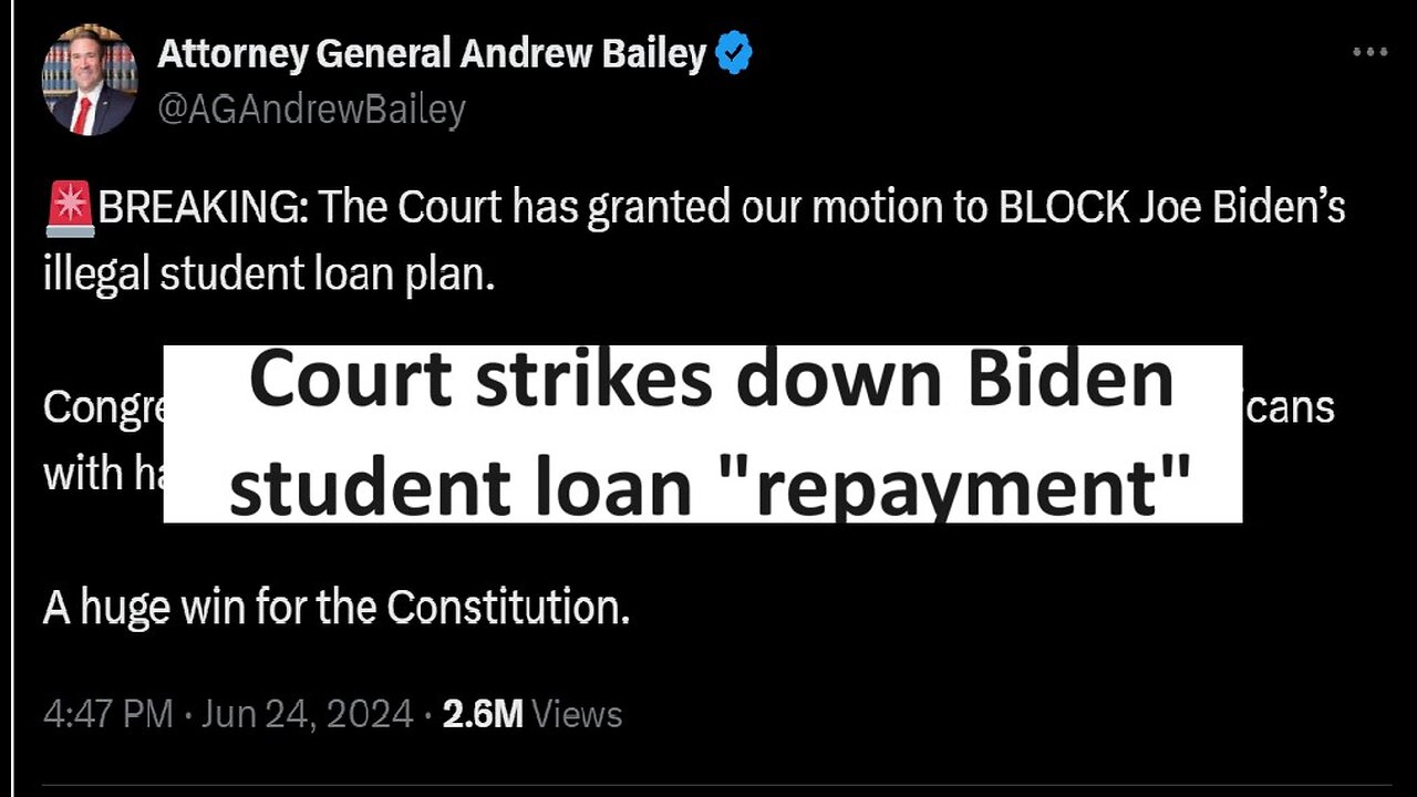 Court grants BLOCK of Biden’s student loan “repayment”