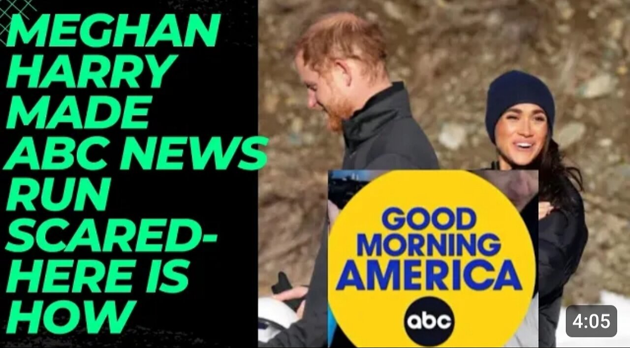 MEGHAN & HARRY MADE ABC RUN SCARED -WHY? #royal #meghanandharry #meghanmarkle