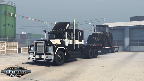 ATS Gameplay | Mack R Series | Glasgow MT to Havre MT | Tractor 29,000lb