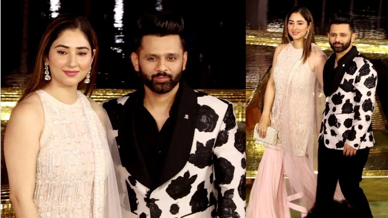 Rahul Vaidya With Wife Disha Parmar At Nita Mukesh Ambani Cultural Centre