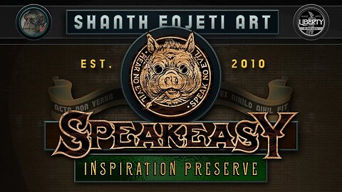 🔴 LIVE! Shanth Enjeti Art’s SPEAKEASY INSPIRATION PRESERVE! Painting Pulp Horror Comics!