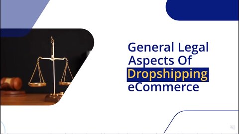 General Legal Aspects Of Dropshipping eCommerce