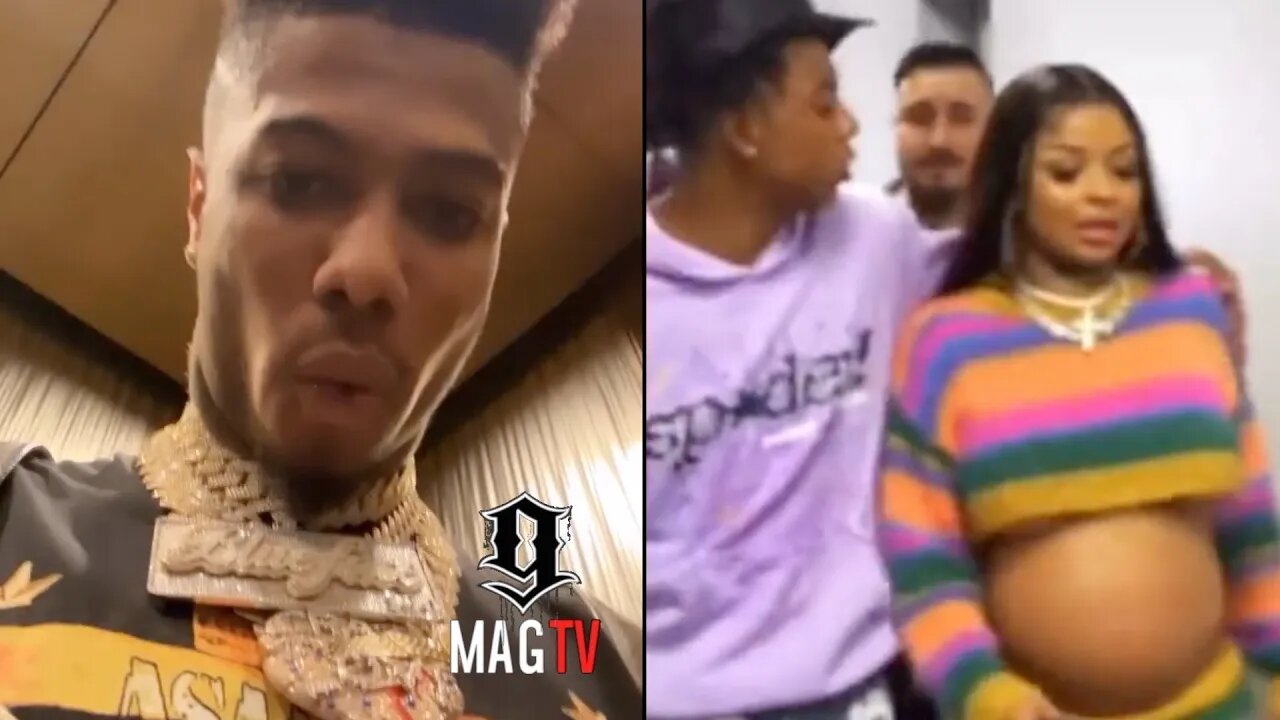 "She Just Gettin Reps In" Blueface Reacts After Dougie B Pushed Up On Chrisean At Summer Jam! 😤